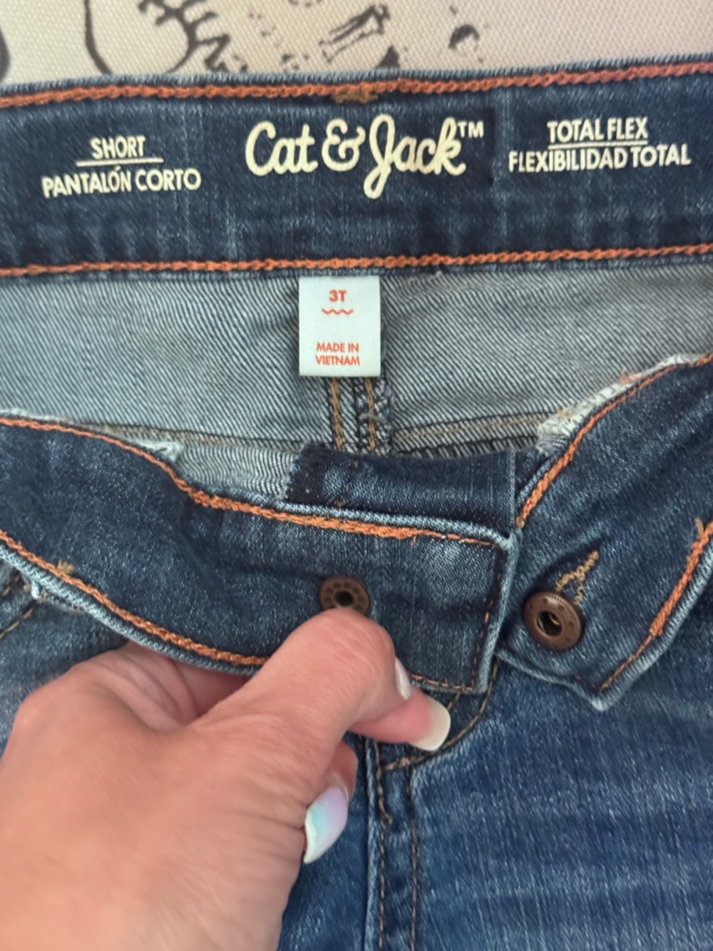 Cat & Jack Bundle Girls Denim Shorts Bundle (2 Pairs) – Size 3T - Picture 7 of 14